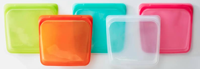 Reusable plastic-free silicone sandwich bags